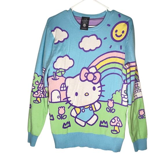Hello Kitty Jumbo Art Pastel Knit Sweater - Picture 3 of 5